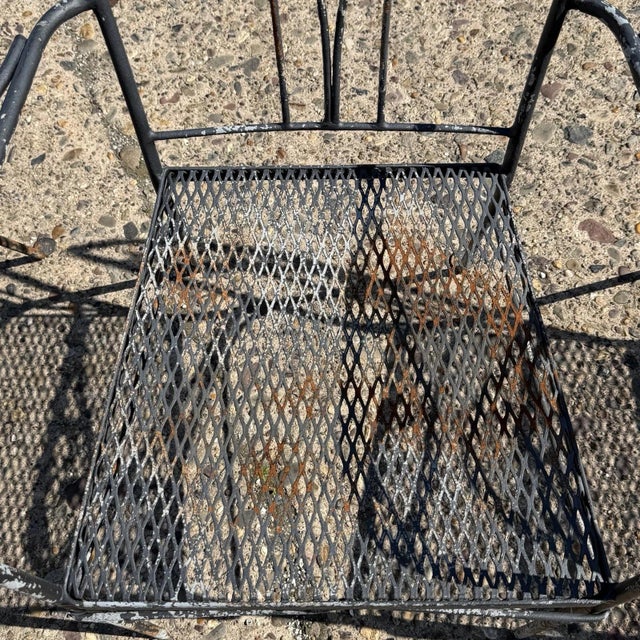 Mid 20th Century Salterini Style Wrought Iron Garden Patio Dining Set by Florentine Craft Studio For Sale - Image 11 of 18