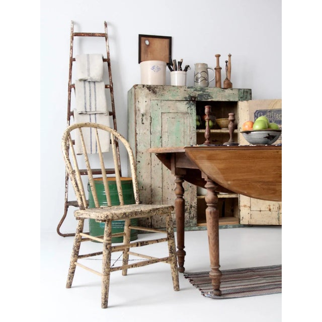 Primitive Farmhouse Chair For Sale - Image 10 of 11
