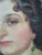 1930s Charles J. Bensco Antique 1930's Oil Painting Portrait of a Los Angeles Woman For Sale - Image 5 of 16