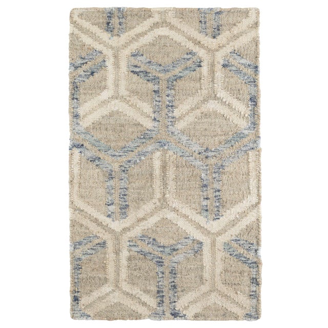 Dash & Albert Dash & Albert by Annie Selke Tala Blue Woven, 7' 6" x 9' 6" For Sale - Image 4 of 4