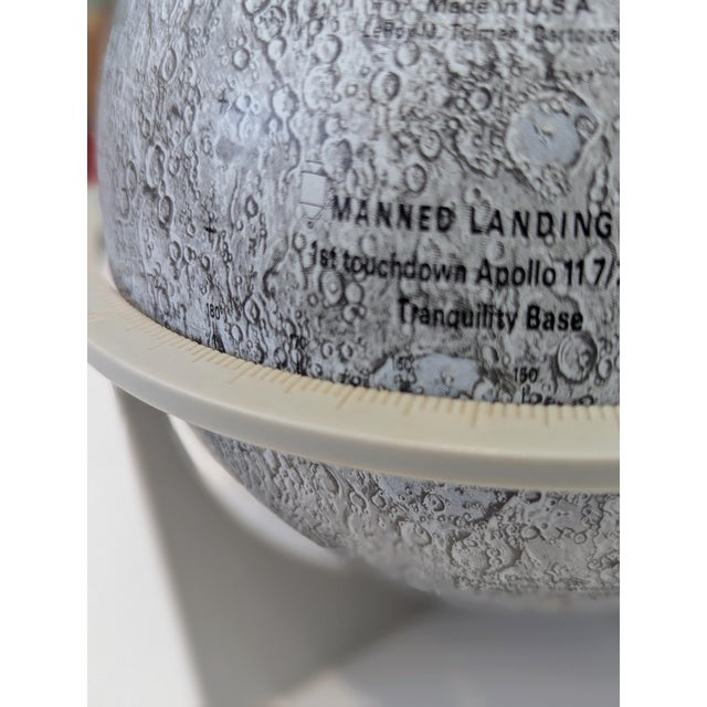 Mid-Century Modern Lunar Topographic Globe For Sale - Image 3 of 5