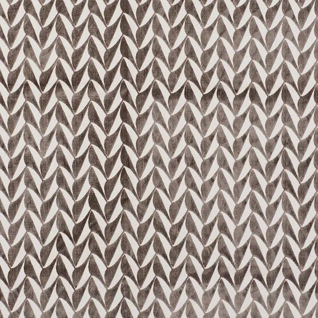Contemporary Sample - Schumacher X David Kaihoi Spades Fabric in Taupe For Sale - Image 3 of 3
