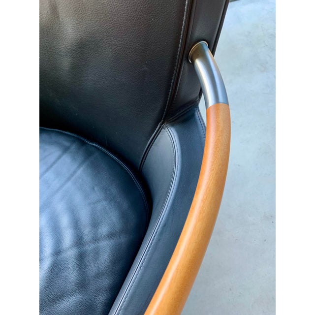 Leather Armchair by Massimo Scolari for Giorgetti For Sale - Image 17 of 18