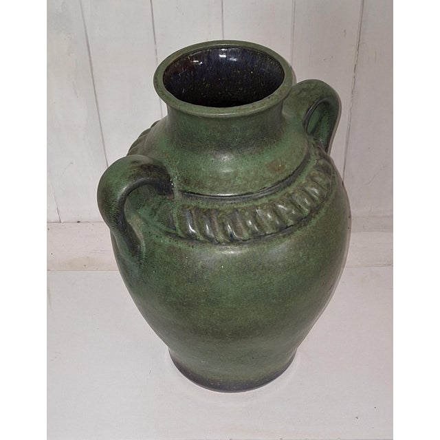 Vintage Double-Handled Vase in Green Glazed Ceramic from Carstens-Tönnieshof, 1970s, in Very Good conditions. Designed...