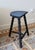 Antique Tripod Stool in Turned Wood with Half-Moon Seat, 1960s For Sale - Image 6 of 6