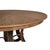 Large Round Dining Table in Light Brown Oak With Iron Base For Sale - Image 9 of 11