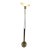Vintage Holtkötter Leuchten 2517/1 *P1 Torchiere Floor Lamp - Brass & Venetian Glass For Sale