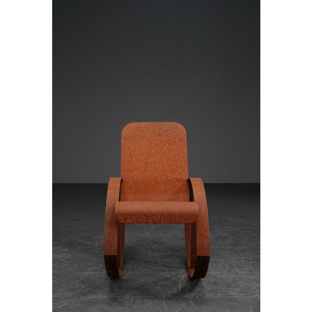 Vintage Metal Rocking Chair For Sale - Image 9 of 18