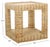 Contemporary Castriel Wicker Accent Table in Natural / Natural For Sale - Image 3 of 7
