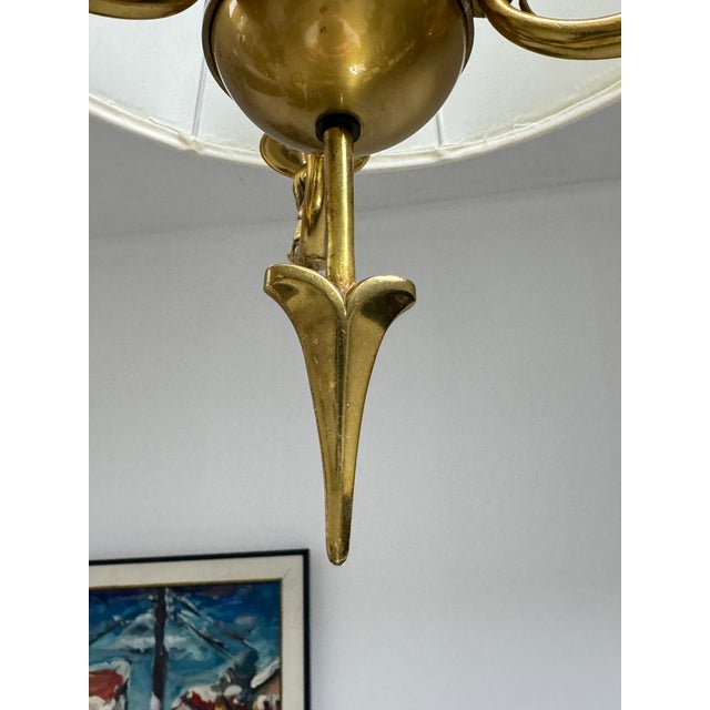 French Empire Style Bouillotte Pendant, France, 1950s For Sale - Image 4 of 13