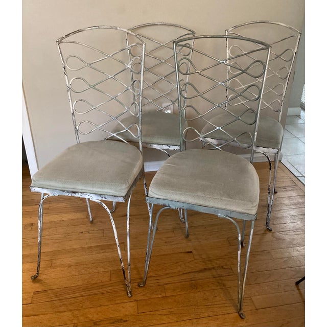 1960s Metal Chairs in the Style of René Prou, Set of 4 Paris Seating For Sale - Image 13 of 13