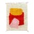 Contemporary Beni M'rirt Moroccan Wool Rug – Abstract Hand-Knotted Berber Carpet – Large Red Saffron Ivory Statement Rug For Sale