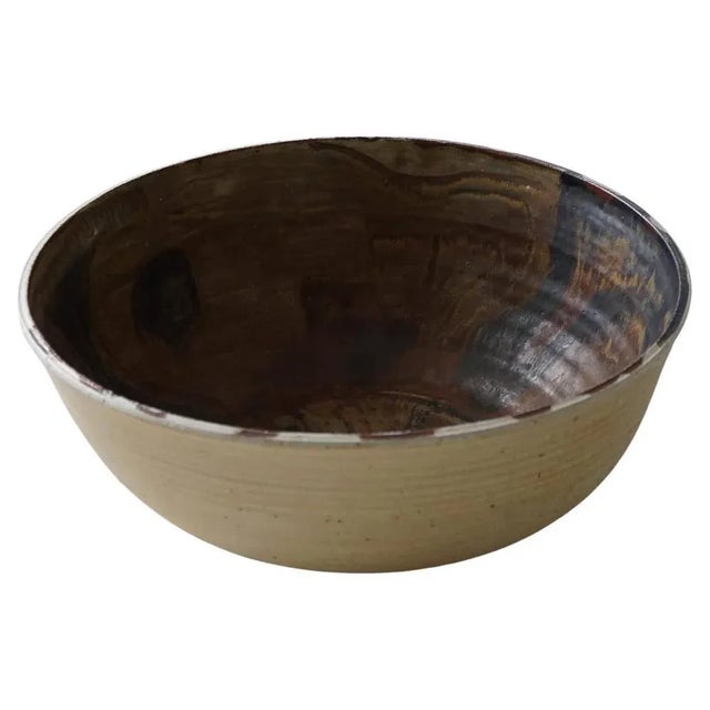 Large Mid-Century Modern Ceramic Bowl attributed to Nils Kähler, Denmark, 1979 For Sale - Image 15 of 15