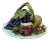 Antique French Majolica Fruits Trompe l'Oeil Server Circa 1880 For Sale