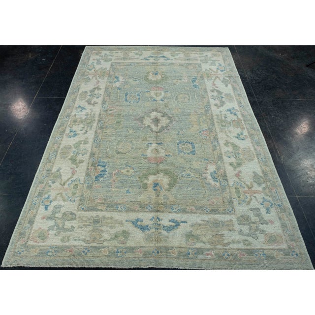 Turkish Oushak Rug 4'11" x 7'1" #17890 Explore a curated collection of hallway runners, wool rugs, and handmade...