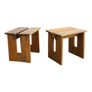 Axel Einar Hjorth "skoga" Stools - a Pair