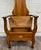 This is an antique American oak hall tree from the early 1900s, designed in the Arts and Crafts style with Art Nouveau-...