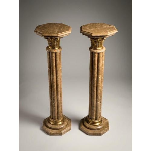 Enhance your entryway, hallway, or living space with this fabulous pair of Baroque style columns. Crafted with octagonal...