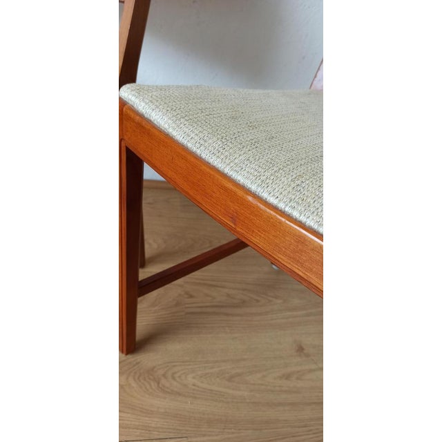 Beige Set of Teak Chairs by Bertile Fridhags for Bodaforrs, 1970s For Sale - Image 8 of 18