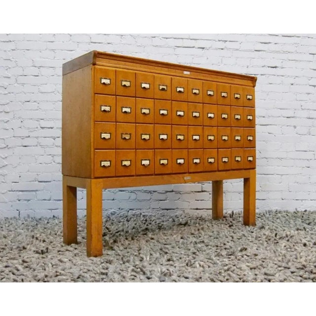 Oak Cabinet with 40 Drawers, Germany, 1930s or 1940s For Sale - Image 16 of 18