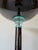 1980s Postmodern Gunmetal and Glass Torchiere Floor Lamp For Sale In Miami - Image 6 of 11