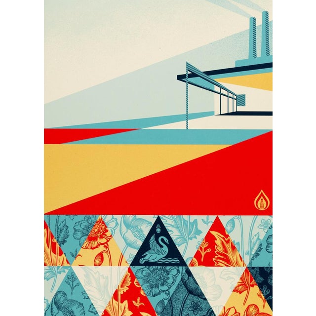 Shepard Fairey, aka Obey Giant (1970) Pattern of Denial Original color lithograph Signed and dated 2023 in pencil On wove...