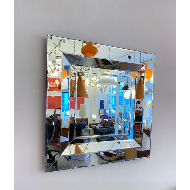 Minimalist Op-Art Mirror from Deknudt, Belgium, 1970s For Sale - Image 5 of 8