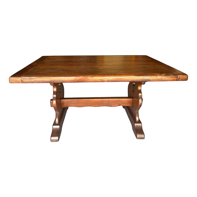 1960s Drake, Smith & Co. High Quality Table Builders - Bristol, Vermont. Solid Knotty Pine. For Sale