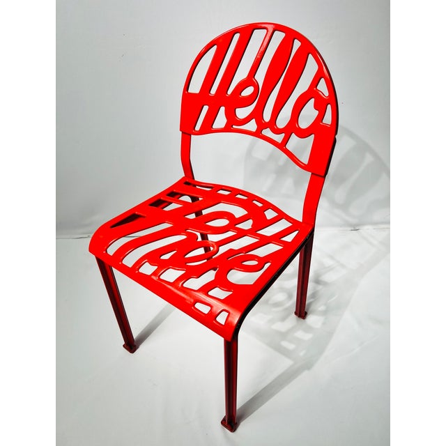 Red Hello There Chair in Red by Jeremy Harvey for Artifort, 2005 For Sale - Image 8 of 11