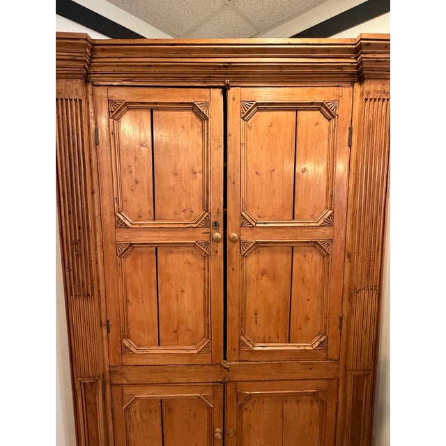 This Antique Irish Corner Cabinet originally came from a local estate in New London, NH. Since then we have had it...