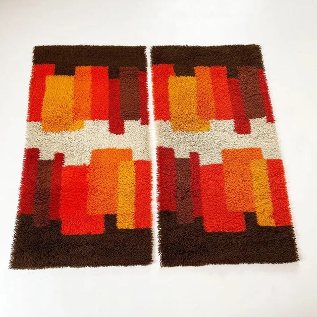 Modernist Dutch High Pile Rugs from Desso, 1970s, Set of 2 For Sale - Image 6 of 18