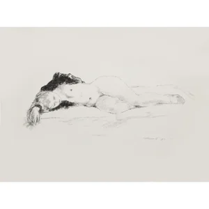 1939 After Alexander Brook "Sleep", First Edition Period Offset Lithograph