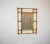 Gold Italian Rattan & Bamboo Rectangular Wall Mirror, 1960s For Sale - Image 8 of 10