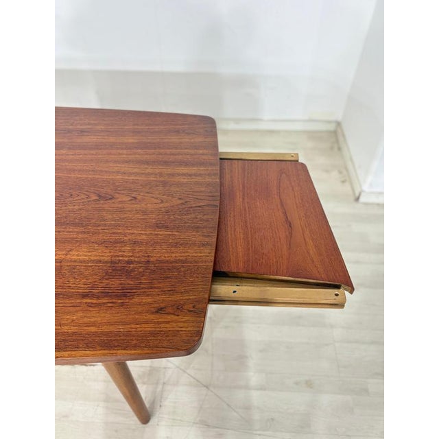 Vintage Dining Table by Henry Kjærnulf for Bruno Hansen For Sale - Image 5 of 12