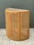 Mid-Century Modern Vintage Wood and Cane Demilune Console Table For Sale - Image 3 of 12