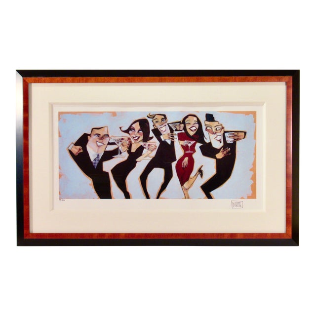 Michael Todd White Untitled (Personages Drinking) C.2005 Reproduction Print For Sale