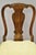 Queen Anne Antique 19th Century English Queen Anne Burr Walnut Splat Back Dining Side Chair For Sale - Image 3 of 10
