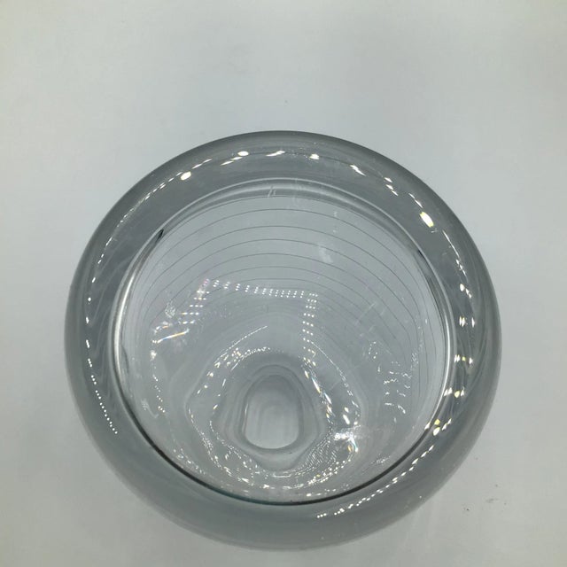 Ring Etched Decanter 4 Lowball Glasses and 2 Highball Glasses-Set of 7 For Sale - Image 9 of 11