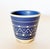 Late 20th Century Vintage Danish Modern Blue and White Cachepot For Sale - Image 5 of 7