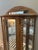1980s Oak Curved Glass Lighted Curio Cabinet For Sale In Dallas - Image 6 of 10