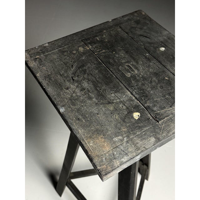Antique Black Sculpture Stand For Sale - Image 13 of 16