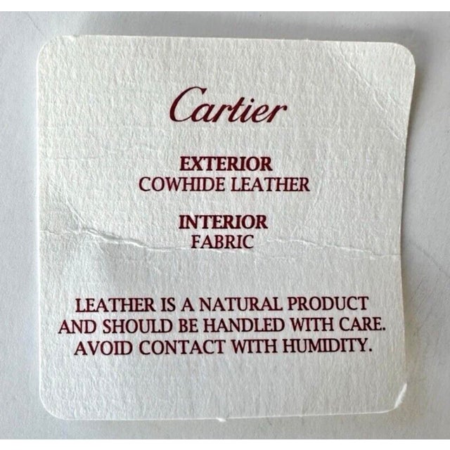 Cartier Cartier Marcello De Handbag Metallic Silver Leather Large Top Handle Bag Tote For Sale - Image 4 of 7