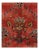 Textile Pasargad Rust Fine Hand-Knotted Sarouk Rug- 12'5'' X 15'2'' For Sale - Image 7 of 10