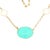 Contemporary 14k Gold Chalcedony and Moonstone Station Necklace For Sale - Image 3 of 3