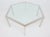 Modern 1970s Hexagonal Chrome and Glass Coffee Table For Sale - Image 3 of 11