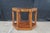 Vintage Walnut Burl Hexagon Side Accent Table W Glass Insert For Sale - Image 4 of 10