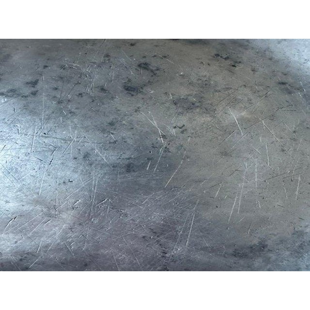 Antique European Pewter Charger With Zig-Zag Wiggle Work Initials For Sale - Image 10 of 12