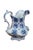 Victorian Antique w.h. Grindley Flow Blue Pitcher 1897 English Ironstone Water Jug For Sale - Image 3 of 13