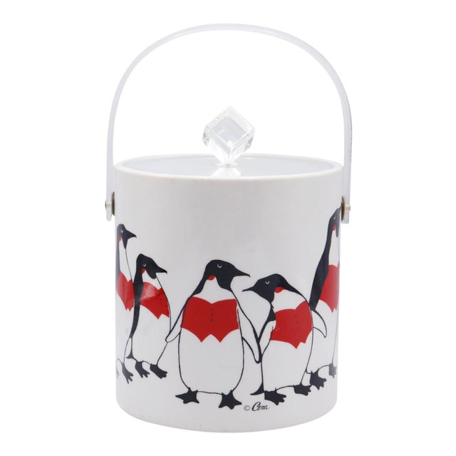Mid Century Penguin Ice Bucket by Cera Chairish