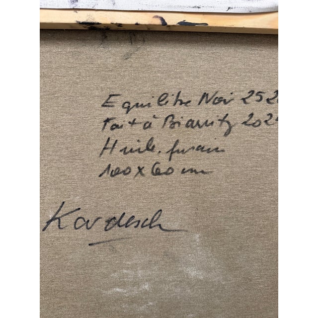 Kardesch, Equilibre Noir 2526, Oil For Sale - Image 7 of 8